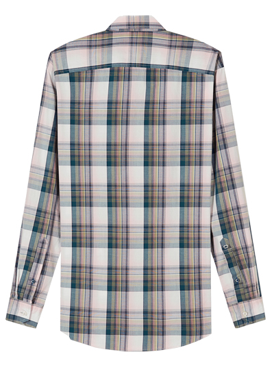 Produktbild f�r 'OLYMP Casual Hemd Langarm Button Down Kragen Karo blau'