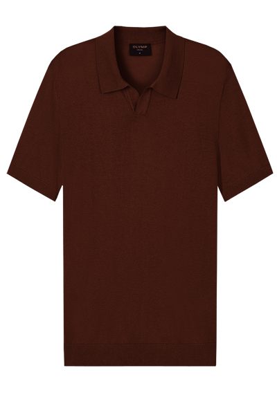 Produktbild f�r 'OLYMP Casual Polo Halbarm Polokragen Strick weinrot'