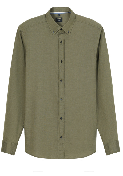 Produktbild f�r 'OLYMP Casual Hemd Langarm Button Down Kragen Faux oliv'