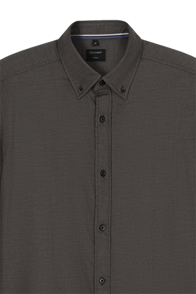 Produktbild f�r 'OLYMP Casual Hemd Langarm Button Down Kragen Faux anthrazit'