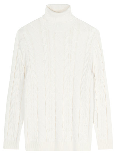 Produktbild f�r 'OLYMP Rollkragenpullover Langarm Struktur Strick ecru'