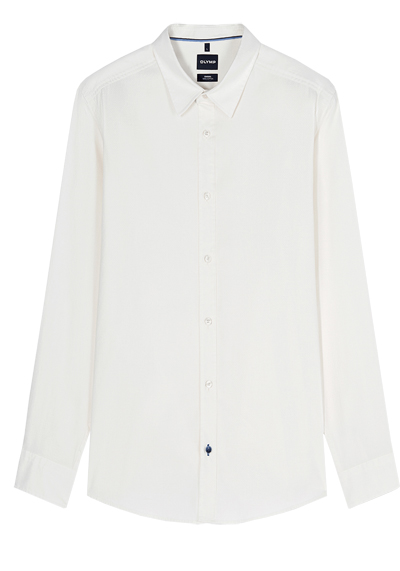Produktbild f�r 'OLYMP Casual Hemd Langarm New Kent Kragen Muster wei�'