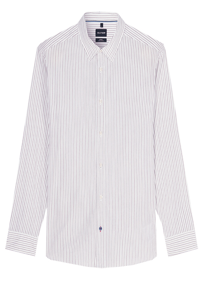Produktbild f�r 'OLYMP Casual Hemd Langarm New Kent Kragen Streifen wei�'