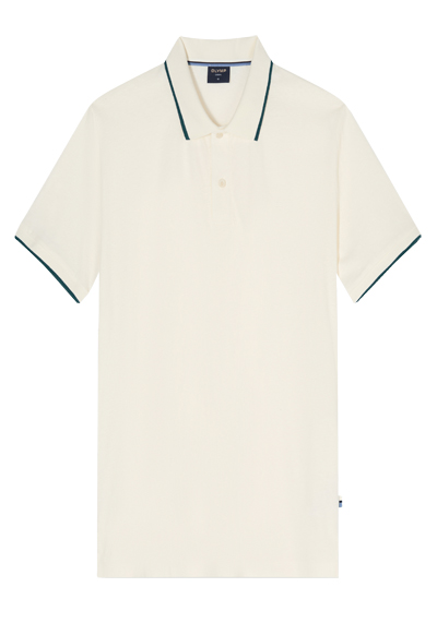OLYMP Casual Polo Halbarm gekn�pfter Polokragen Jersey wei�