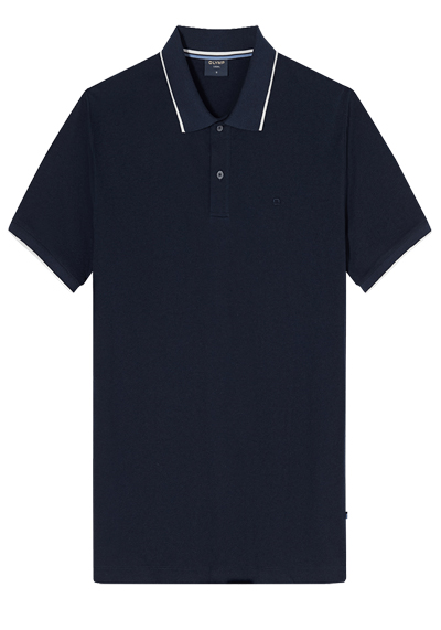 Produktbild f�r 'OLYMP Casual Polo Halbarm gekn�pfter Polokragen Jersey navy'