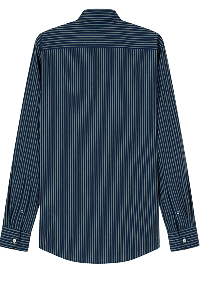 Produktbild f�r 'OLYMP Casual Hemd Langarm New Kent Kragen Streifen dunkelblau'