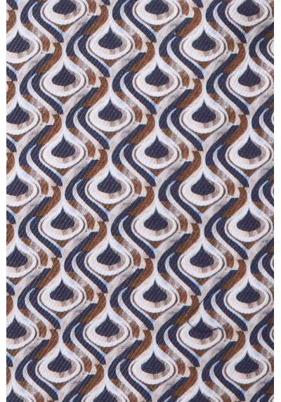 OLYMP Luxor modern fit Hemd Langarm Haifischkragen Muster blau