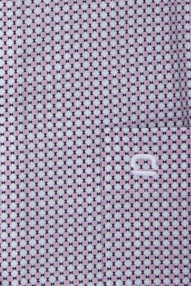 OLYMP Luxor comfort fit Hemd extra langer Arm New Kent Kragen Muster rosa