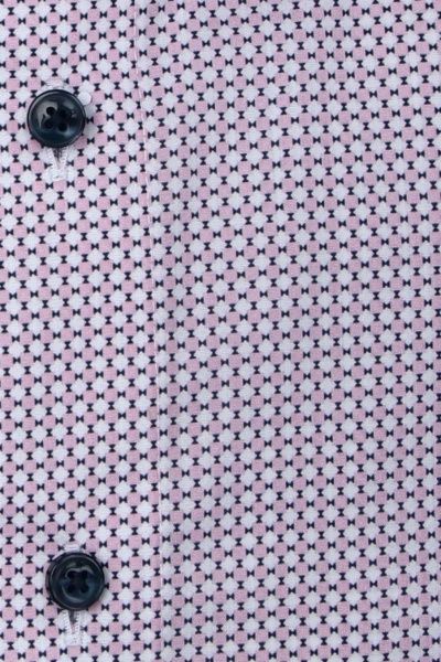 OLYMP Luxor comfort fit Hemd extra langer Arm New Kent Kragen Muster rosa