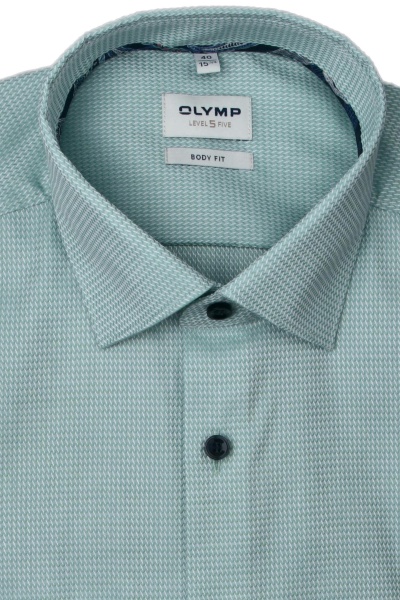 Produktbild fr 'OLYMP Level Five 24/Seven body fit Hemd extra langer Arm Struktur grn'