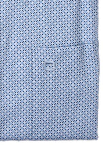 Produktbild fr 'OLYMP Luxor comfort fit Hemd extra langer Arm New Kent Kragen Muster blau'