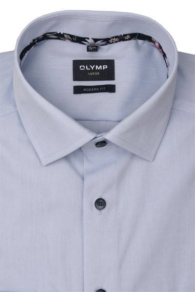 Produktbild fr 'OLYMP Luxor comfort fit Hemd Langarm New Kent Kragen hellblau'