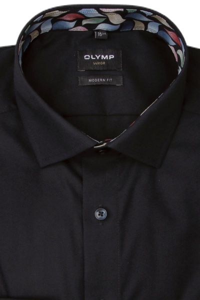 Produktbild fr 'OLYMP Luxor modern fit Hemd extra langer Arm New Kent Kragen nachtblau'