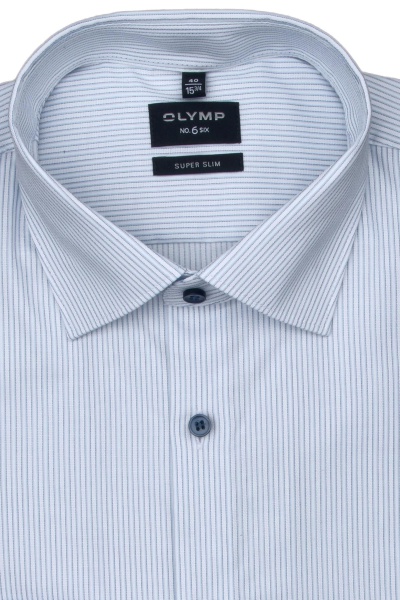 Produktbild fr 'OLYMP No. Six super slim Hemd extra langer Arm Streifen blau'