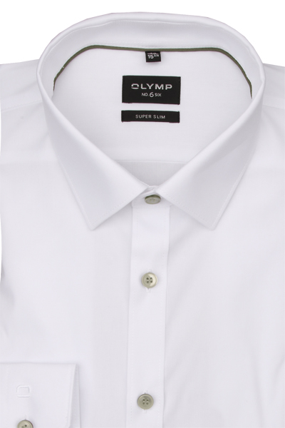 Produktbild fr 'OLYMP No. Six super slim Hemd Langarm New Kent Kragen wei'