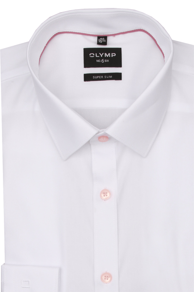 Produktbild fr 'OLYMP No. Six super slim Hemd Langarm New Kent Kragen wei'
