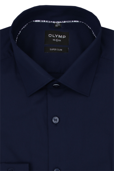 Produktbild fr 'OLYMP No. Six super slim Hemd Langarm New Kent Kragen navy'