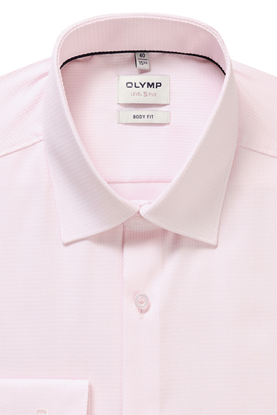 Produktbild f�r 'OLYMP Level Five body fit Hemd extra langer Arm Struktur rosa'
