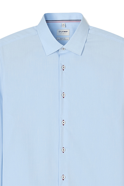 Produktbild f�r 'OLYMP Level Five body fit Hemd extra langer Arm New Kent Kragen Chambray hellblau'