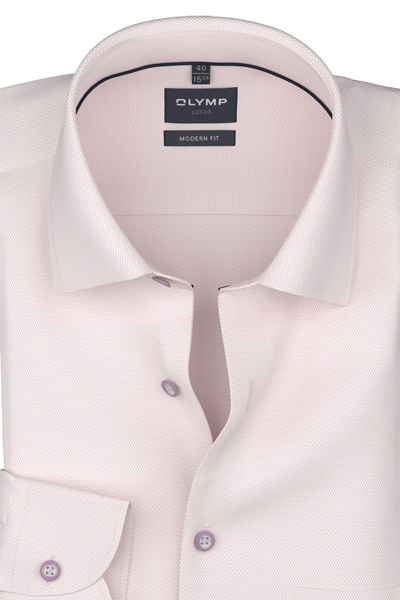 Produktbild f�r 'OLYMP Luxor comfort fit Hemd extra langer Arm New Kent Kragen Struktur rosa'