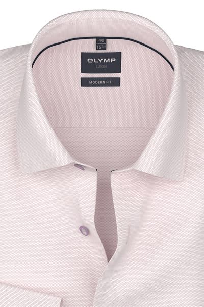 Produktbild f�r 'OLYMP Luxor modern fit Hemd extra langer Arm New Kent Kragen Struktur rosa'