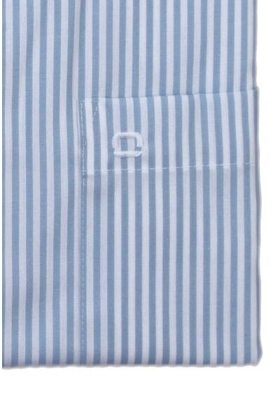 Produktbild fr 'OLYMP Luxor modern fit Hemd extra kurzer Arm New Kent Kragen Streifen hellblau'