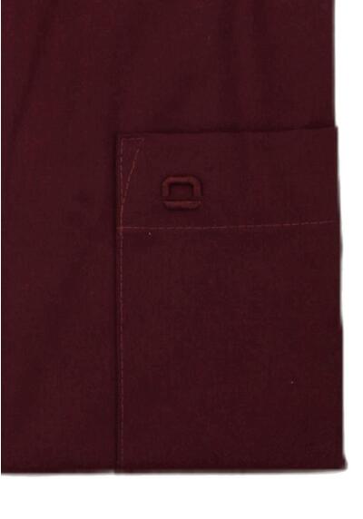 Produktbild fr 'OLYMP Luxor modern fit Hemd Langarm New Kent Kragen dunkelrot'