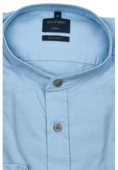 Produktbild fr 'OLYMP Casual regular fit Hemd Langarm Stehkragen hellblau'