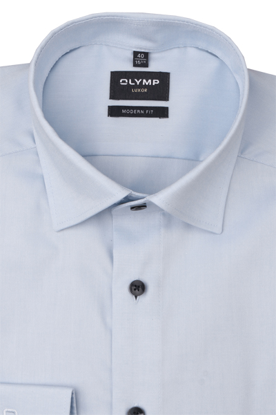 Produktbild f�r 'OLYMP Luxor modern fit Hemd Langarm New Kent Kragen Oxford hellblau'
