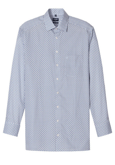OLYMP Luxor modern fit Hemd extra langer Arm New Kent Kragen Muster wei�