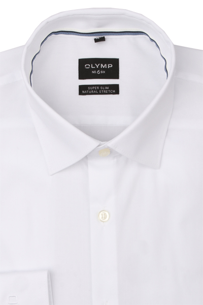 Produktbild f�r 'OLYMP No. Six super slim Hemd Langarm Arm New Kent Kragen wei�'