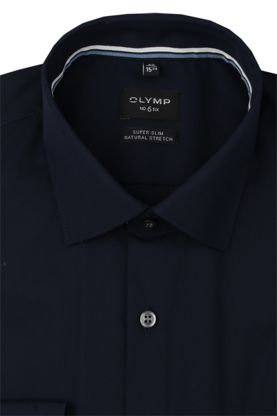 Produktbild f�r 'OLYMP No. Six super slim Hemd Langarm Arm New Kent Kragen nachtblau'