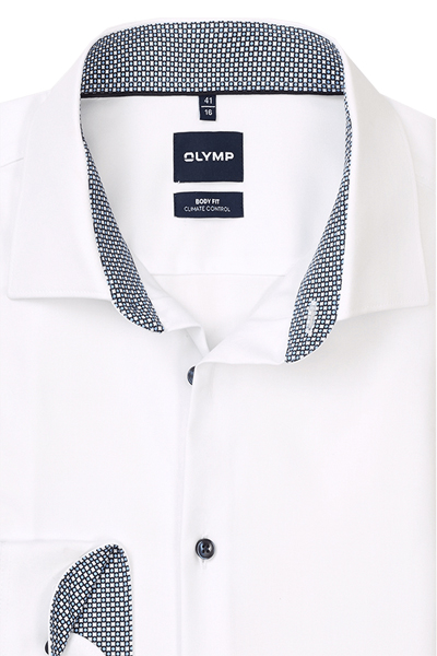 Produktbild f�r 'OLYMP Level Five 24/Seven body fit Hemd extra langer Arm New Kent Kragen wei�'