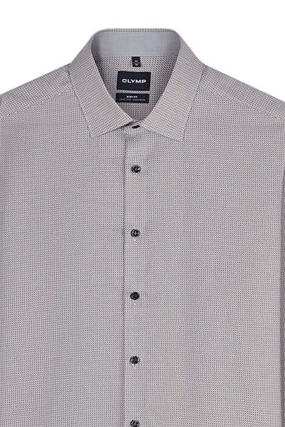 Produktbild f�r 'OLYMP Level Five body fit Hemd Langarm New Kent Kragen Muster rot'