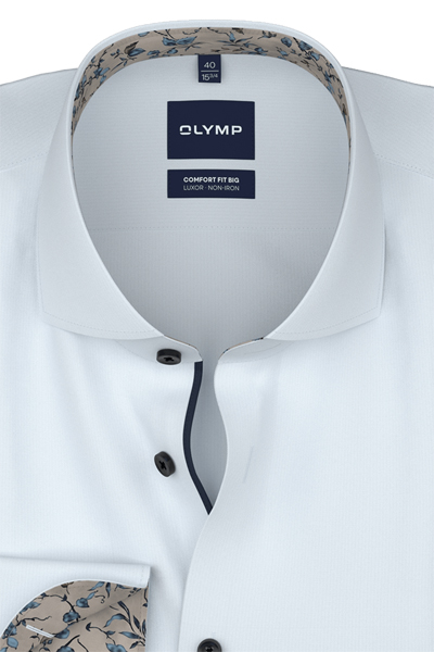 Produktbild f�r 'OLYMP Luxor comfort fit big Hemd Langarm New Kent Kragen Chambray hellblau'