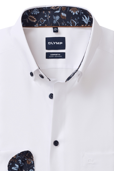 Produktbild f�r 'OLYMP Luxor comfort fit Hemd Langarm Button Down Kragen Oxford wei�'