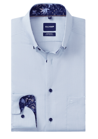 Produktbild f�r 'OLYMP Luxor comfort fit Hemd Langarm Button Down Oxford hellblau'