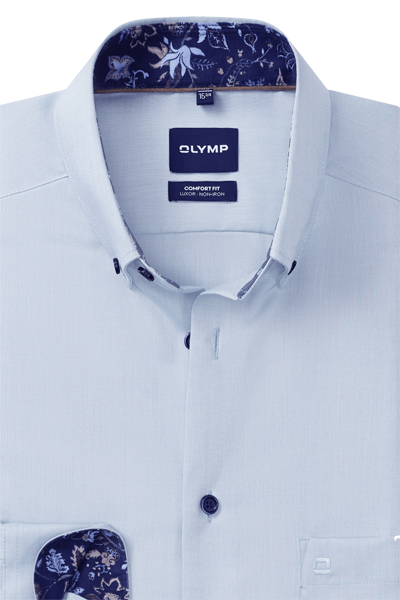 Produktbild f�r 'OLYMP Luxor comfort fit Hemd Langarm Button Down Oxford hellblau'