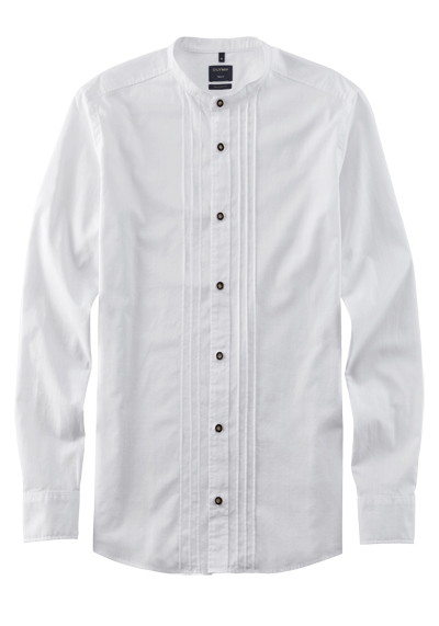 Produktbild fr 'OLYMP Casual regular fit Hemd Langarm Stehkragen Faux wei'
