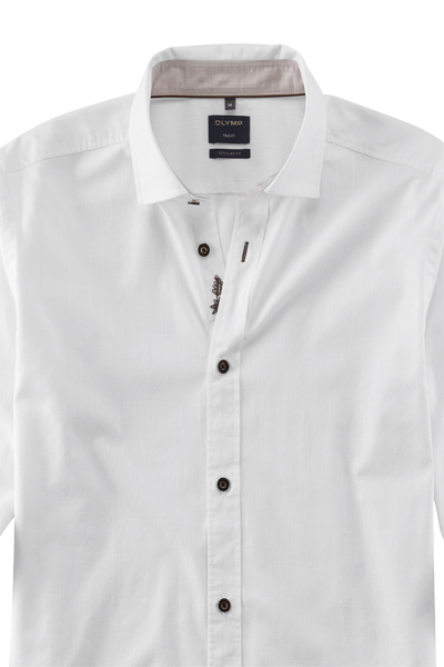 Produktbild fr 'OLYMP Casual regular fit Hemd Langarm New Kent Kragen Faux wei'
