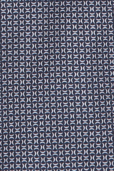 OLYMP No. Six 24/Seven super slim Hemd Langarm Haifischkragen Muster dunkelblau