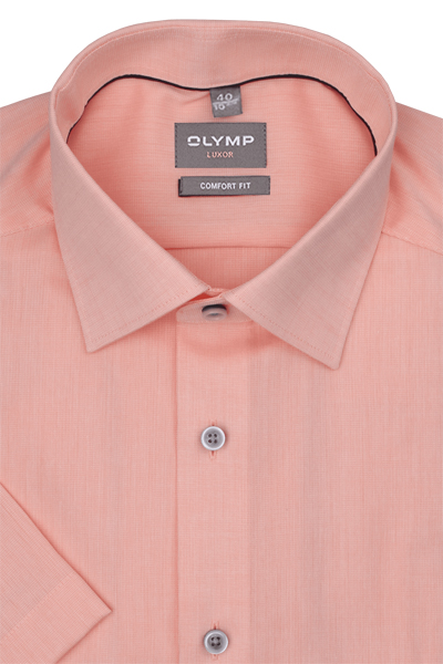 Produktbild f�r 'OLYMP Luxor comfort fit Hemd Halbarm New Kent Kragen Aircon orange'