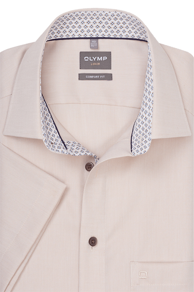 Produktbild f�r 'OLYMP Luxor comfort fit Hemd Halbarm New Kent Kragen haut'