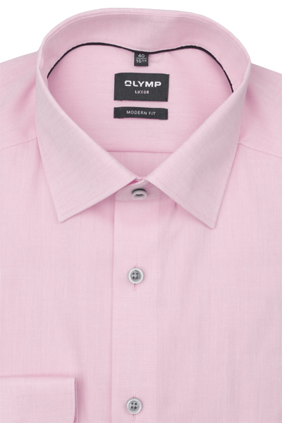 Produktbild f�r 'OLYMP Luxor modern fit Hemd Langarm New Kent Kragen Aircon rosa'