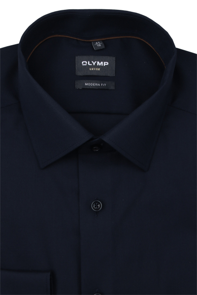 Produktbild f�r 'OLYMP Luxor modern fit Hemd Langarm New Kent Kragen Aircon navy'