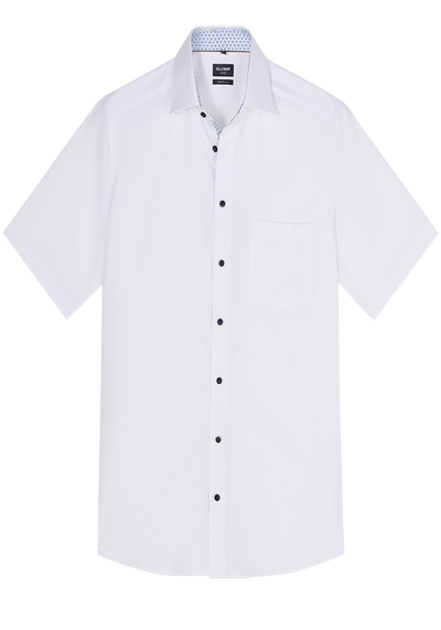 Produktbild f�r 'OLYMP Luxor modern fit Hemd Halbarm New Kent Kragen Natte wei�'