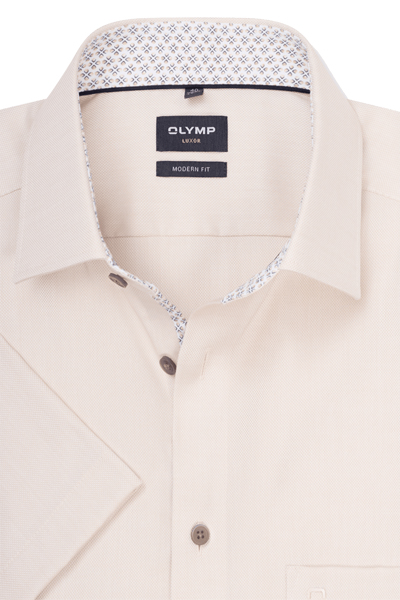 Produktbild f�r 'OLYMP Luxor modern fit Hemd Halbarm New Kent Kragen Natte haut'