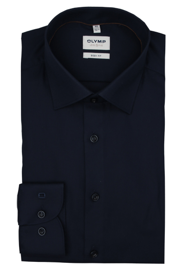 OLYMP Level Five body fit Hemd Langarm New Kent Kragen Aircon navy preisreduziert