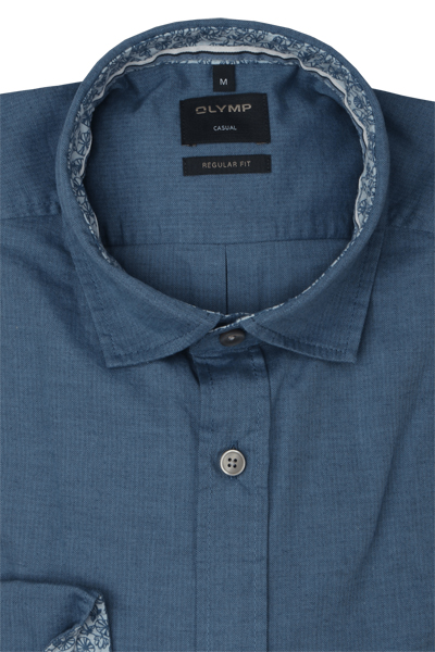 Produktbild fr 'OLYMP Casual regular fit Hemd Langarm New Kent Kragen nachtblau'