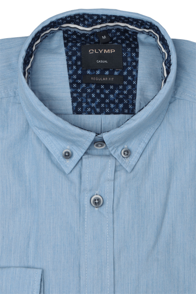 Produktbild fr 'OLYMP Casual regular fit Hemd Langarm Button Down Kragen blau'